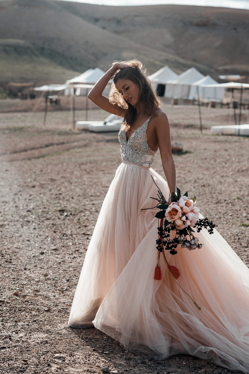 Galiah Lahav Bridal Shoot at Scarabeo Camp in Marrakech