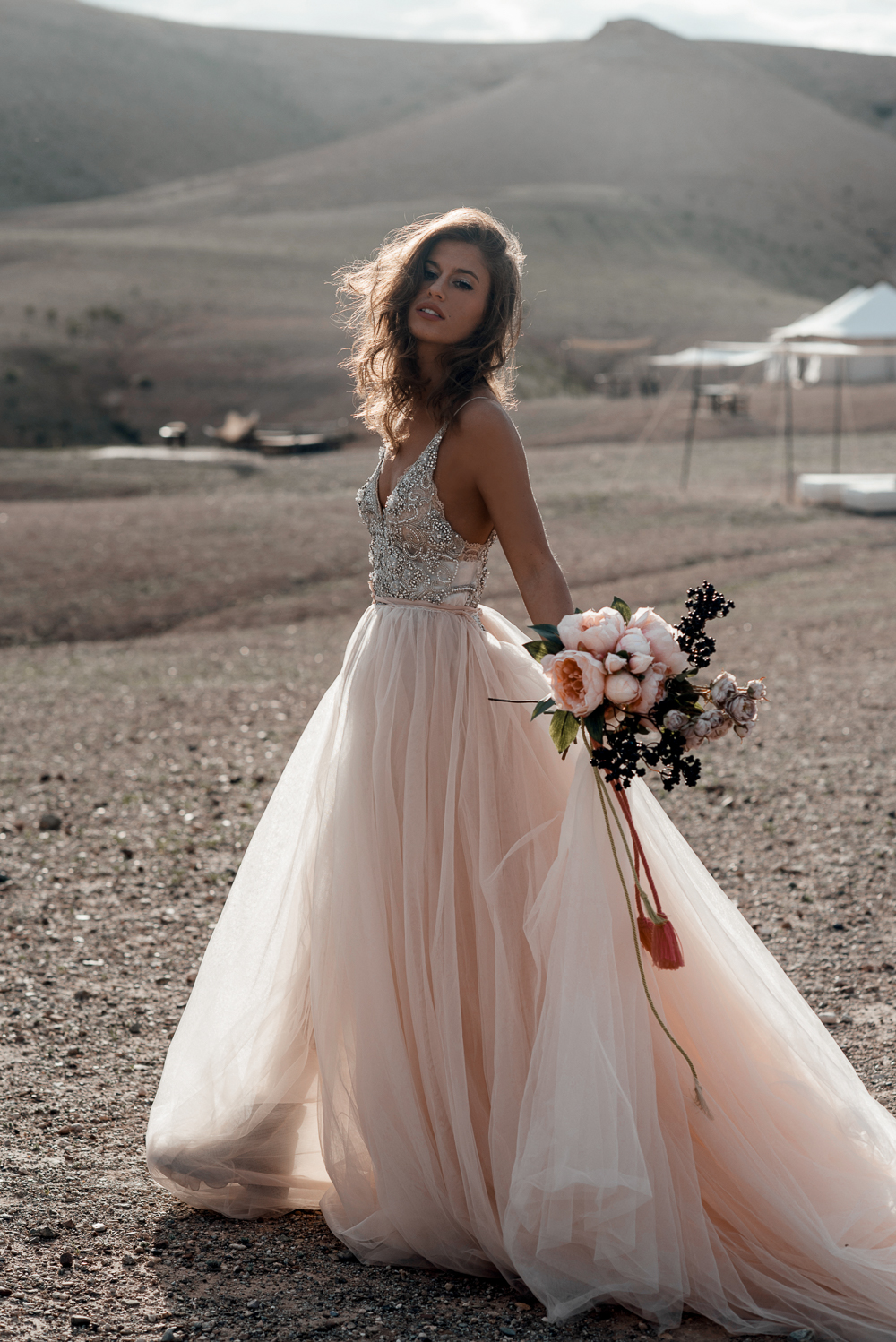 Galiah Lahav Bridal Shoot at Scarabeo Camp in Marrakech